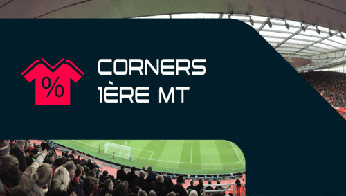 Statistiques des corners en première mi-temps